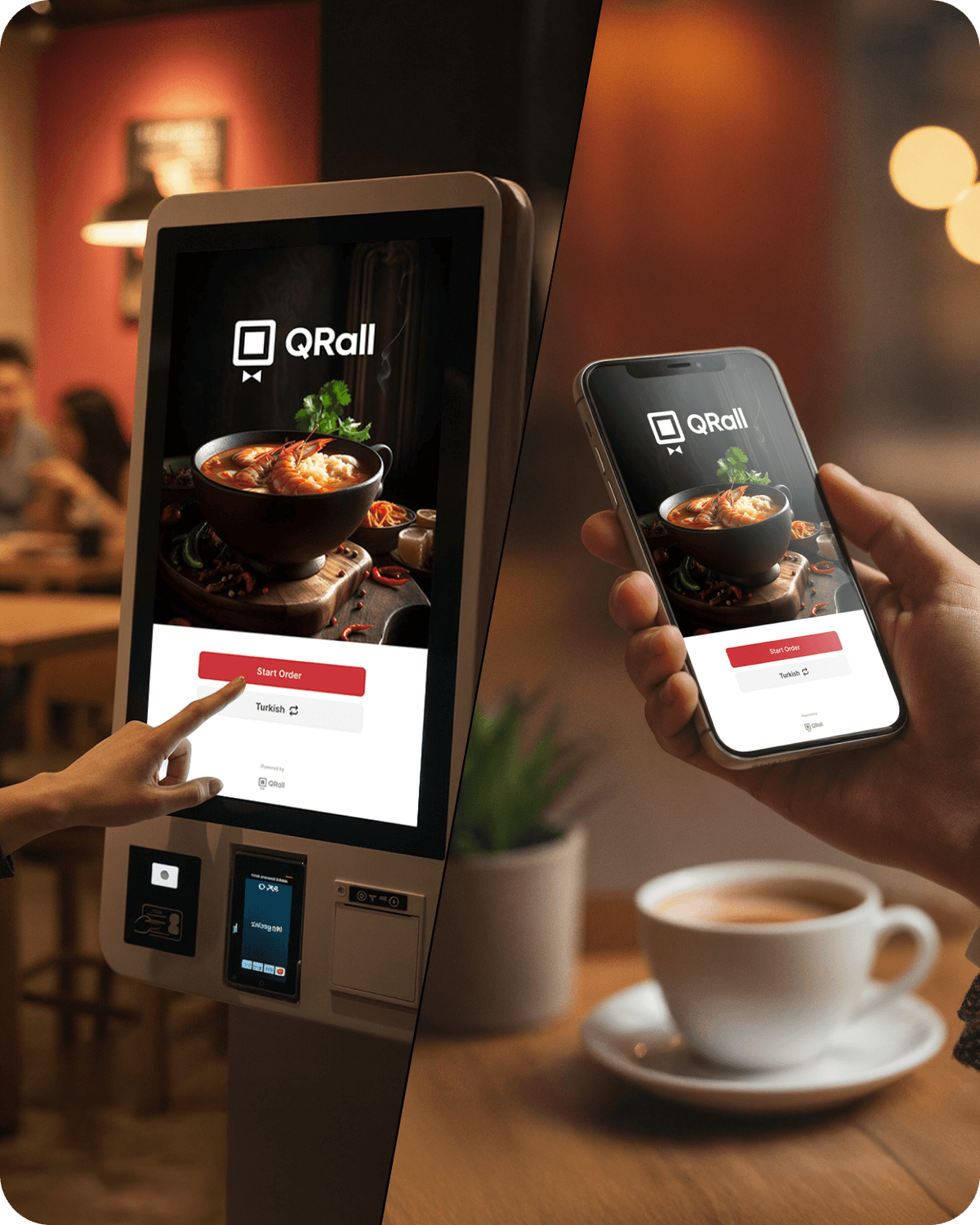 QRall - QR Menü ve Self Servis Kiosk